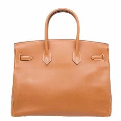 Hermes Brown Epsom Leather Gold Hardware Birkin 35 For Women 23 Hermes Brown Epsom Leather Gold Hardware Birkin 35 For Women -Deals Hermes Store luxury women hermes used handbags p45336 004