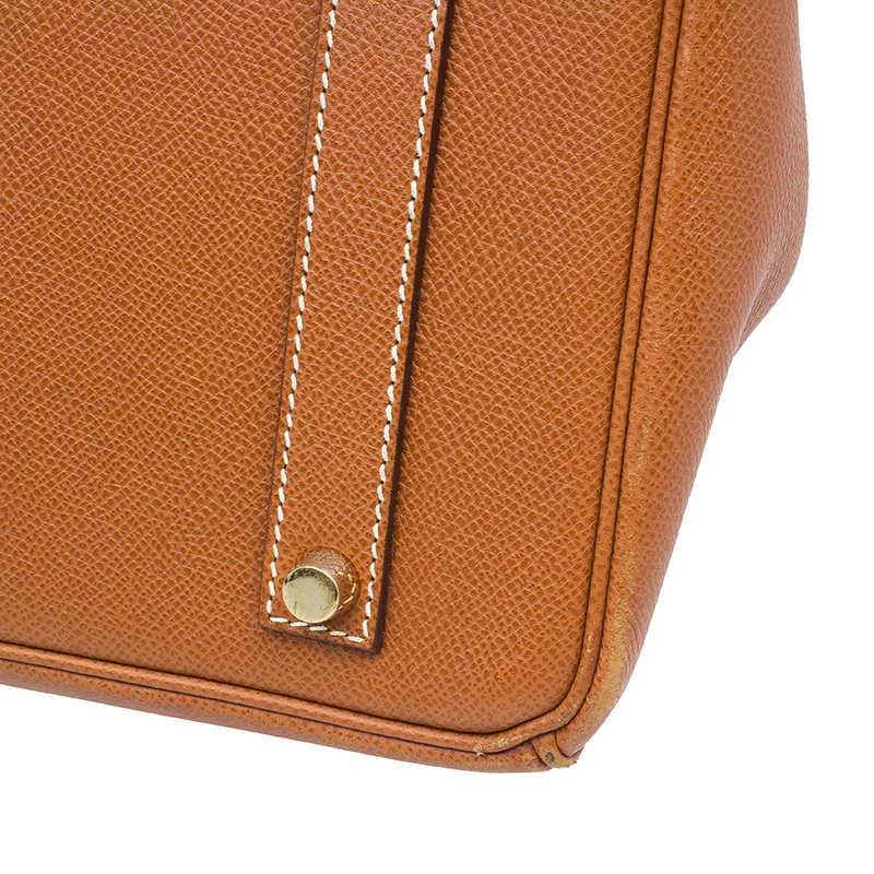 Hermes Brown Epsom Leather Gold Hardware Birkin 35 For Women 13 Hermes Brown Epsom Leather Gold Hardware Birkin 35 For Women - Image 11