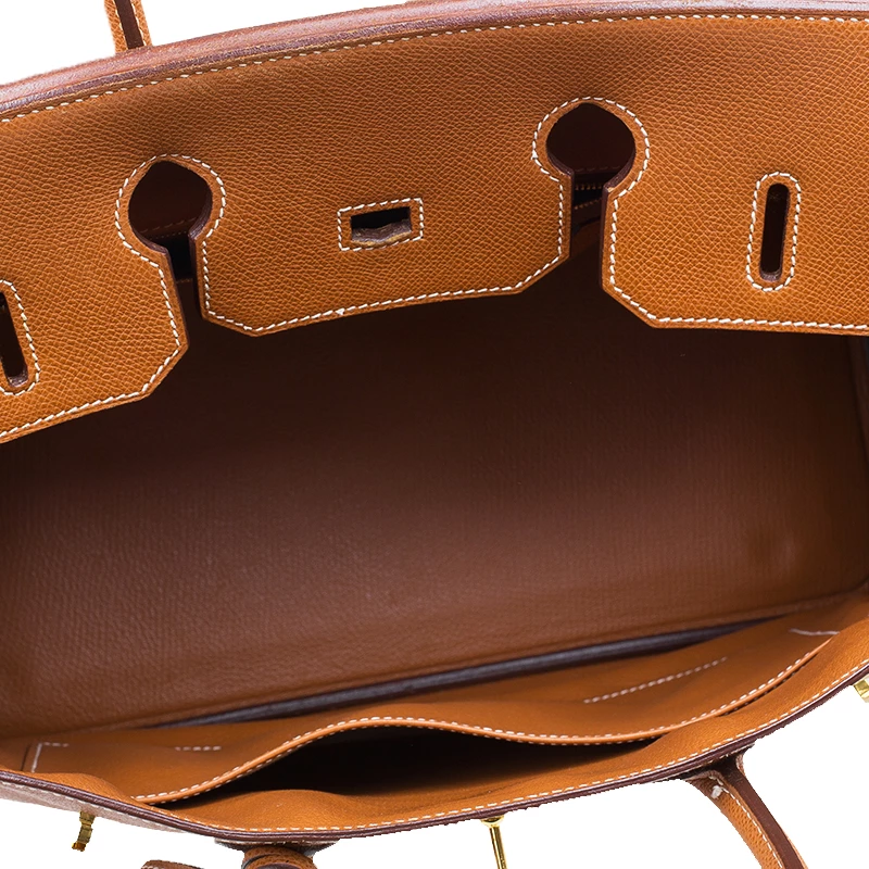 Hermes Brown Epsom Leather Gold Hardware Birkin 35 For Women 17 Hermes Brown Epsom Leather Gold Hardware Birkin 35 For Women - Image 15