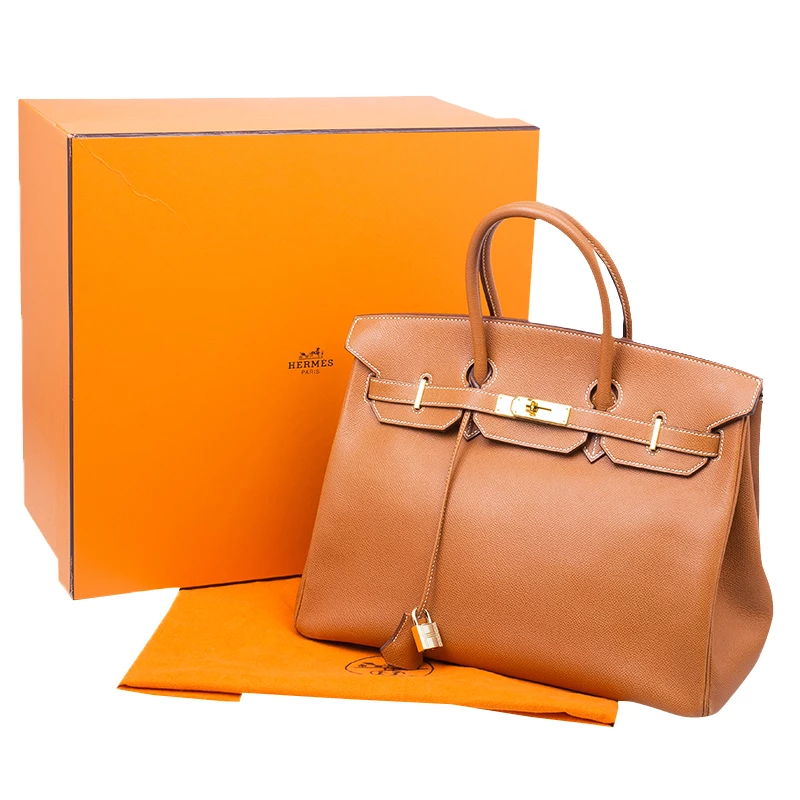 Hermes Brown Epsom Leather Gold Hardware Birkin 35 For Women 20 Hermes Brown Epsom Leather Gold Hardware Birkin 35 For Women - Image 18