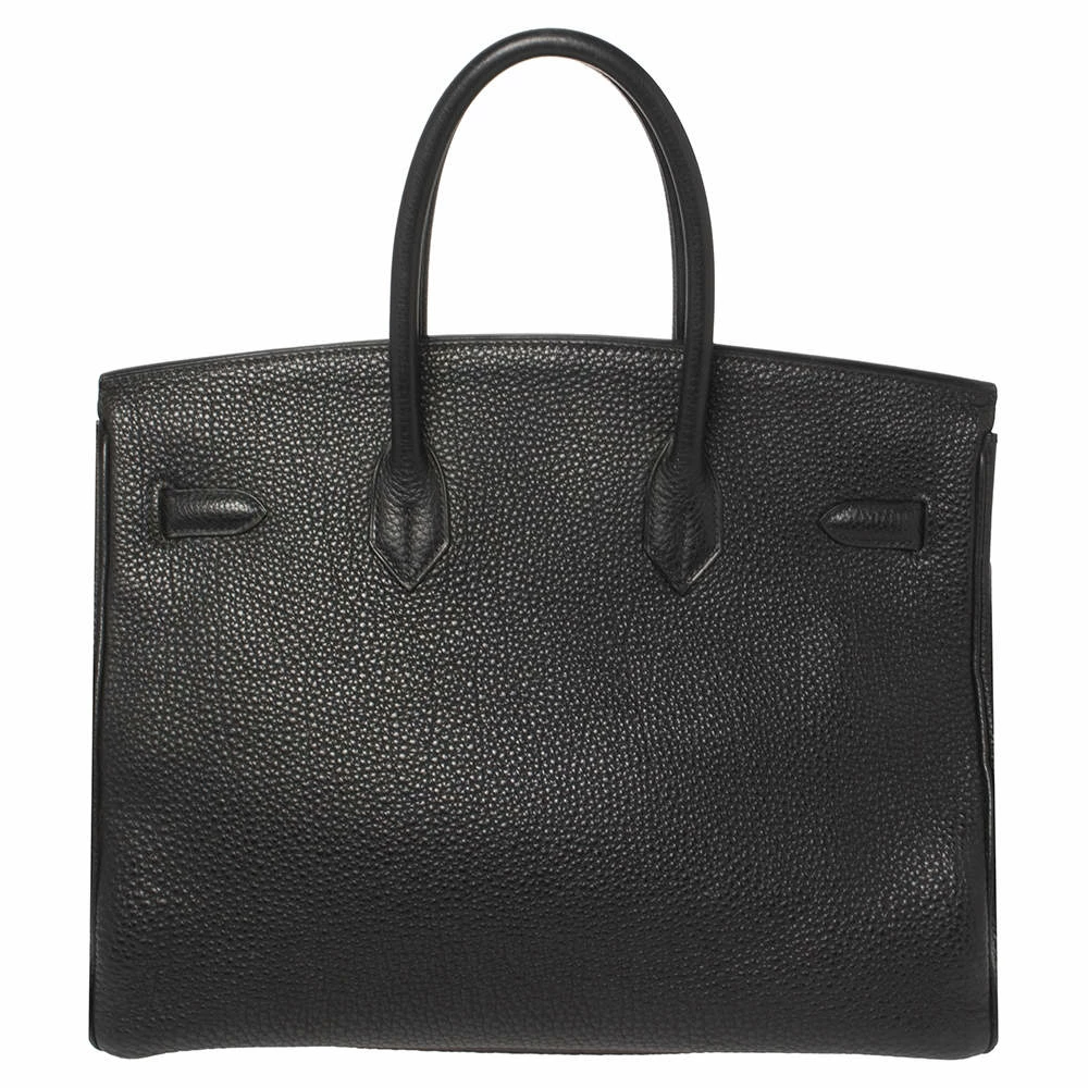 Hermes Hermès Black Togo Leather Gold Finished Birkin 35 Bag For Women 6 Hermes Hermès Black Togo Leather Gold Finished Birkin 35 Bag For Women - Image 4