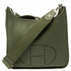 Hermes Canopee Taurillon Clemence Leather Evelyne III PM Bag For Women