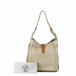 Hermes Beige Leather Large Marwari GM Hobo Bag For Women -Deals Hermes Store luxury women hermes used handbags p457639 005