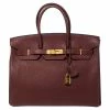 Hermes Rouge H Fjord Leather Gold Finished Birkin 35 Bag For Women 2 Hermes Rouge H Fjord Leather Gold Finished Birkin 35 Bag For Women -Deals Hermes Store luxury women hermes used handbags p459917 005