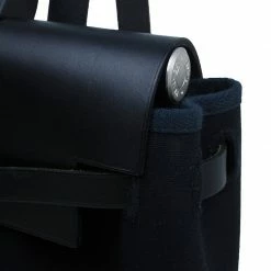 Hermes Black Herbag 2 In 1 Tote And Handbag Convertible Satchel For Women -Deals Hermes Store luxury women hermes used handbags p46047 008