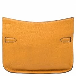 Hermes Jaune D'or Taurillon Clemence Leather Jypsiere 28 Bag For Women -Deals Hermes Store luxury women hermes used handbags p462648 004