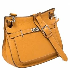 Hermes Jaune D'or Taurillon Clemence Leather Jypsiere 28 Bag For Women -Deals Hermes Store luxury women hermes used handbags p462648 005