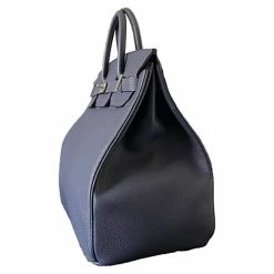 Hermes Bleu Nuit Togo Leather Palladium Hardware HAC Birkin 40 Bag For Women -Deals Hermes Store luxury women hermes used handbags p464812 003