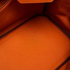 Hermes Orange Togo Leather Palladium Finished Shoulder Birkin JPG 42 Bag For Women -Deals Hermes Store luxury women hermes used handbags p465189 002