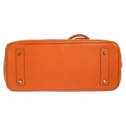 Hermes Orange Togo Leather Palladium Finished Shoulder Birkin JPG 42 Bag For Women -Deals Hermes Store luxury women hermes used handbags p465189 006