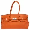 Hermes Orange Togo Leather Palladium Finished Shoulder Birkin JPG 42 Bag For Women -Deals Hermes Store luxury women hermes used handbags p465189 009