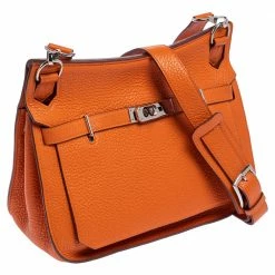 Hermes Orange Taurillon Clemence Leather Palladium Plated Jypsiere 28 Bag For Women -Deals Hermes Store luxury women hermes used handbags p465939 007