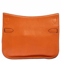 Hermes Orange Taurillon Clemence Leather Palladium Plated Jypsiere 28 Bag For Women -Deals Hermes Store luxury women hermes used handbags p465939 009