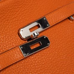 Hermes Orange Taurillon Clemence Leather Palladium Plated Jypsiere 28 Bag For Women -Deals Hermes Store luxury women hermes used handbags p465939 010