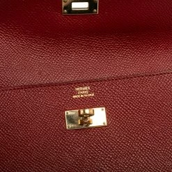 Hermes Ruby Epsom Leather Kelly Classic Wallet For Women -Deals Hermes Store luxury women hermes used handbags p467970 003
