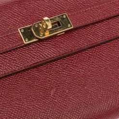 Hermes Ruby Epsom Leather Kelly Classic Wallet For Women -Deals Hermes Store luxury women hermes used handbags p467970 010