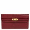 Hermes Ruby Epsom Leather Kelly Classic Wallet For Women -Deals Hermes Store luxury women hermes used handbags p467970 016