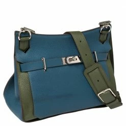 Hermes Bleu Thalassa/Canopee Taurillon Clemence Leather Palladium Hardware Jypsiere 34 Bag For Women -Deals Hermes Store luxury women hermes used handbags p468597 015