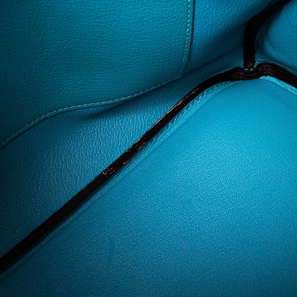 Hermes Turquoise Togo Leather Gold Hardware Birkin 35 Bag For Women 9 Hermes Turquoise Togo Leather Gold Hardware Birkin 35 Bag For Women - Image 7