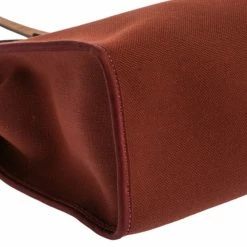 Hermes Rouge H/Ebene Canvas And Leather Herbag Zip 31 Bag For Women -Deals Hermes Store luxury women hermes used handbags p468707 009