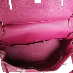 Hermes Tosca/Pink Clemence Leather Jypsiere 34 Bag For Women -Deals Hermes Store luxury women hermes used handbags p469057 008
