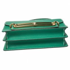 Hermes Vert Vertigo Evercolor Leather Gold Hardware Roulis 24 Bag For Women 19 Hermes Vert Vertigo Evercolor Leather Gold Hardware Roulis 24 Bag For Women -Deals Hermes Store luxury women hermes used handbags p472705 002
