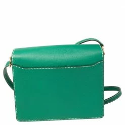 Hermes Vert Vertigo Evercolor Leather Gold Hardware Roulis 24 Bag For Women 17 Hermes Vert Vertigo Evercolor Leather Gold Hardware Roulis 24 Bag For Women -Deals Hermes Store luxury women hermes used handbags p472705 011