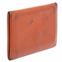 Hermes Hermès Orange Epsom Leather Calvi Card Holder For Women -Deals Hermes Store luxury women hermes used handbags p473173 1627540025 011