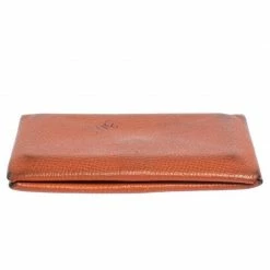 Hermes Hermès Orange Epsom Leather Calvi Card Holder For Women -Deals Hermes Store luxury women hermes used handbags p473173 1627540033 011
