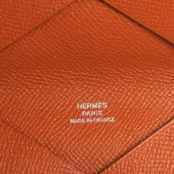 Hermes Hermès Orange Epsom Leather Calvi Card Holder For Women -Deals Hermes Store luxury women hermes used handbags p473173 1627540050 009