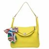Hermes Lime Togo Leather Palladium Hardware Lindy 30 Bag For Women