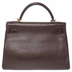 Hermes Chocolat Taurillon Clemence Leather Gold Hardware Kelly Retourne 32 Bag For Women 24 Hermes Chocolat Taurillon Clemence Leather Gold Hardware Kelly Retourne 32 Bag For Women -Deals Hermes Store luxury women hermes used handbags p477299 006