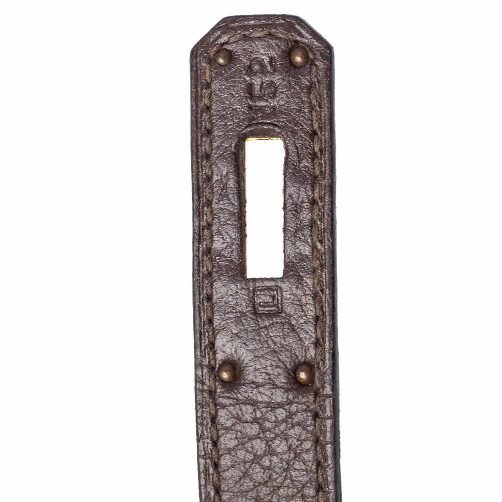 Hermes Chocolat Taurillon Clemence Leather Gold Hardware Kelly Retourne 32 Bag For Women 17 Hermes Chocolat Taurillon Clemence Leather Gold Hardware Kelly Retourne 32 Bag For Women - Image 15