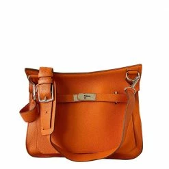 Hermes Orange Taurillon Clemence Leather Gold-plated Palladium Jypsiere 28 Bag For Women -Deals Hermes Store luxury women hermes used handbags p477330 010