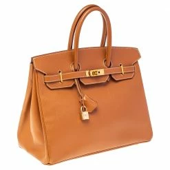 Hermes Gold Courchevel Leather Gold Hardware Birkin 35 Bag For Women -Deals Hermes Store luxury women hermes used handbags p477334 011