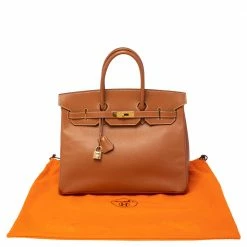Hermes Gold Courchevel Leather Gold Hardware Birkin 35 Bag For Women -Deals Hermes Store luxury women hermes used handbags p477334 014
