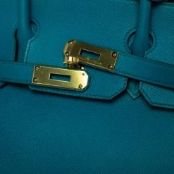 Hermes Blue Izmir Epsom Leather Gold Hardware Birkin 30 Bag For Women 27 Hermes Blue Izmir Epsom Leather Gold Hardware Birkin 30 Bag For Women -Deals Hermes Store luxury women hermes used handbags p477827 1628679055 017