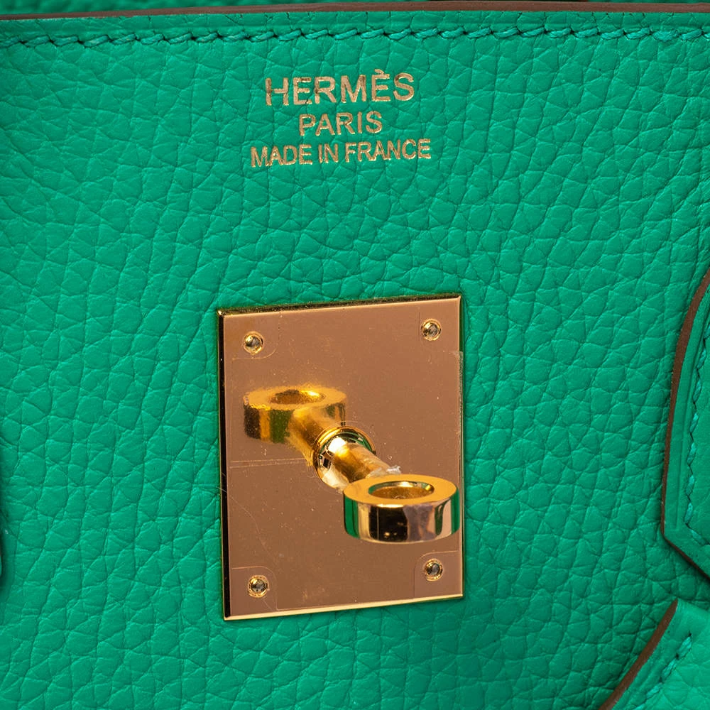 Hermes Bambou Taurillon Clemence Leather Gold Hardware Birkin 35 Bag For Women 14 Hermes Bambou Taurillon Clemence Leather Gold Hardware Birkin 35 Bag For Women - Image 12