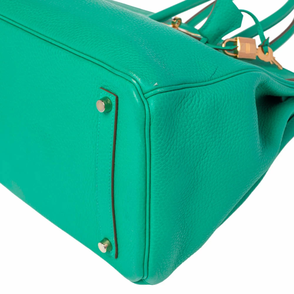 Hermes Bambou Taurillon Clemence Leather Gold Hardware Birkin 35 Bag For Women 18 Hermes Bambou Taurillon Clemence Leather Gold Hardware Birkin 35 Bag For Women - Image 16