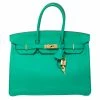 Hermes Bambou Taurillon Clemence Leather Gold Hardware Birkin 35 Bag For Women -Deals Hermes Store luxury women hermes used handbags p477854 012