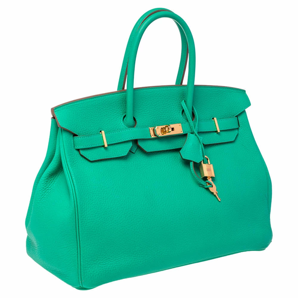 Hermes Bambou Taurillon Clemence Leather Gold Hardware Birkin 35 Bag For Women 5 Hermes Bambou Taurillon Clemence Leather Gold Hardware Birkin 35 Bag For Women - Image 3