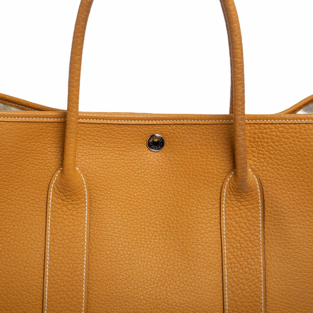 Hermes Natural Fjord Leather Garden Party 36 Bag For Women 7 Hermes Natural Fjord Leather Garden Party 36 Bag For Women - Image 5