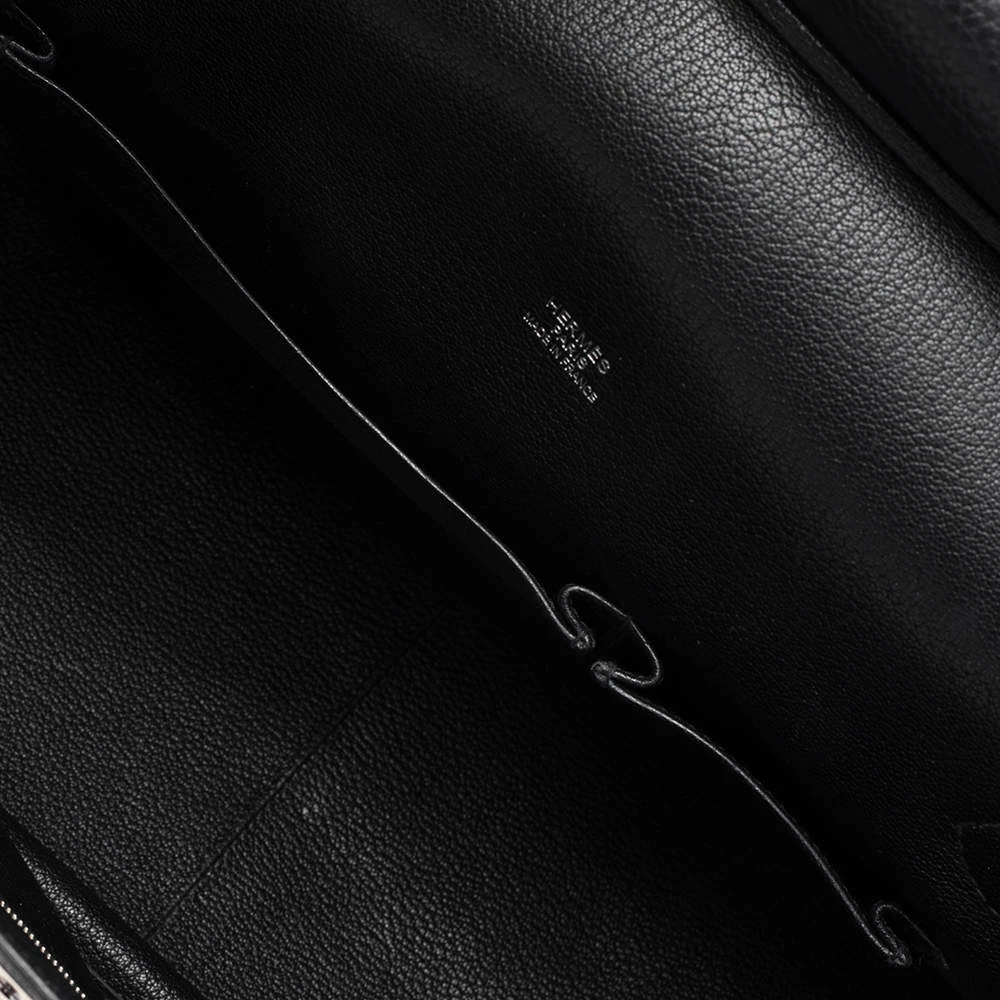 Hermes Hermès Noir Taurillon Clemence Leather Palladium Plated Jypsiere 34 Bag For Women 12 Hermes Hermès Noir Taurillon Clemence Leather Palladium Plated Jypsiere 34 Bag For Women - Image 10