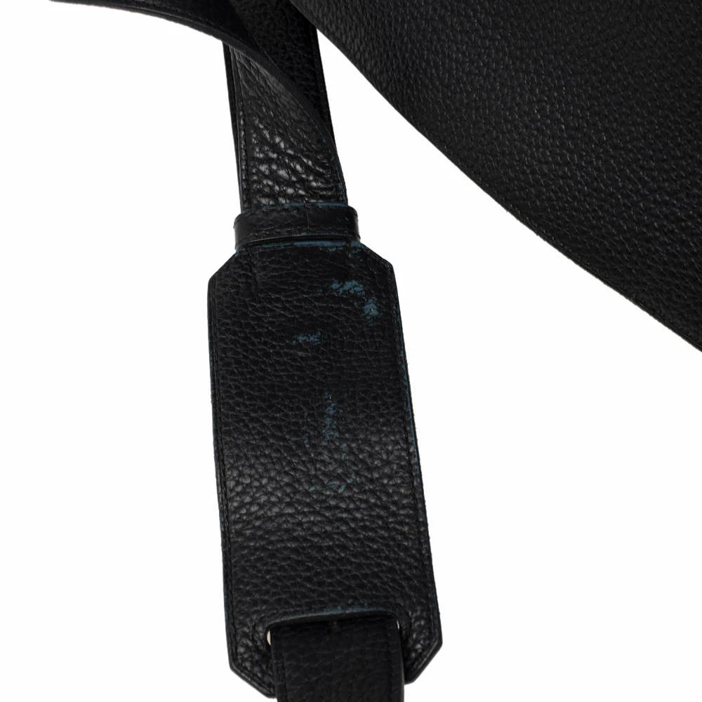 Hermes Hermès Noir Taurillon Clemence Leather Palladium Plated Jypsiere 34 Bag For Women 10 Hermes Hermès Noir Taurillon Clemence Leather Palladium Plated Jypsiere 34 Bag For Women - Image 8