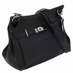 Hermes Hermès Noir Taurillon Clemence Leather Palladium Plated Jypsiere 34 Bag For Women 19 Hermes Hermès Noir Taurillon Clemence Leather Palladium Plated Jypsiere 34 Bag For Women -Deals Hermes Store luxury women hermes used handbags p479313 012
