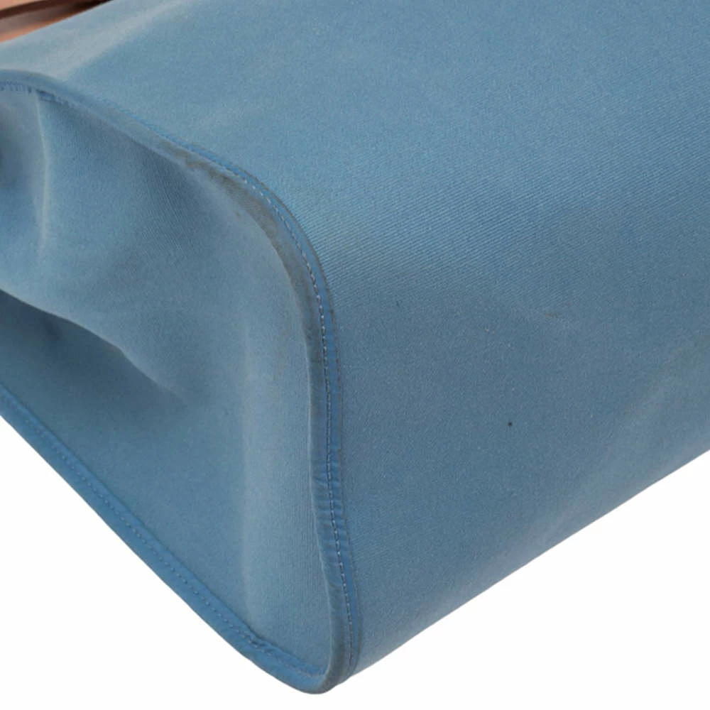 Hermes Bleu Lin/Natural Canvas And Leather Herbag Zip 39 Bag For Women 15 Hermes Bleu Lin/Natural Canvas And Leather Herbag Zip 39 Bag For Women - Image 13