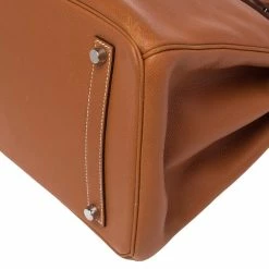 Hermes Gold Epsom Leather Palladium Plated Birkin 35 Bag For Women -Deals Hermes Store luxury women hermes used handbags p481161 009