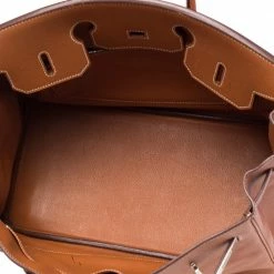 Hermes Gold Epsom Leather Palladium Plated Birkin 35 Bag For Women -Deals Hermes Store luxury women hermes used handbags p481161 014