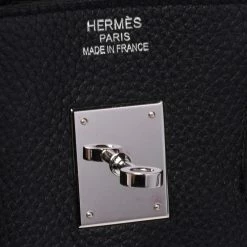 Hermes Noir Togo Leather Palladium Plated Birkin 35 Bag For Women 26 Hermes Noir Togo Leather Palladium Plated Birkin 35 Bag For Women -Deals Hermes Store luxury women hermes used handbags p483216 011
