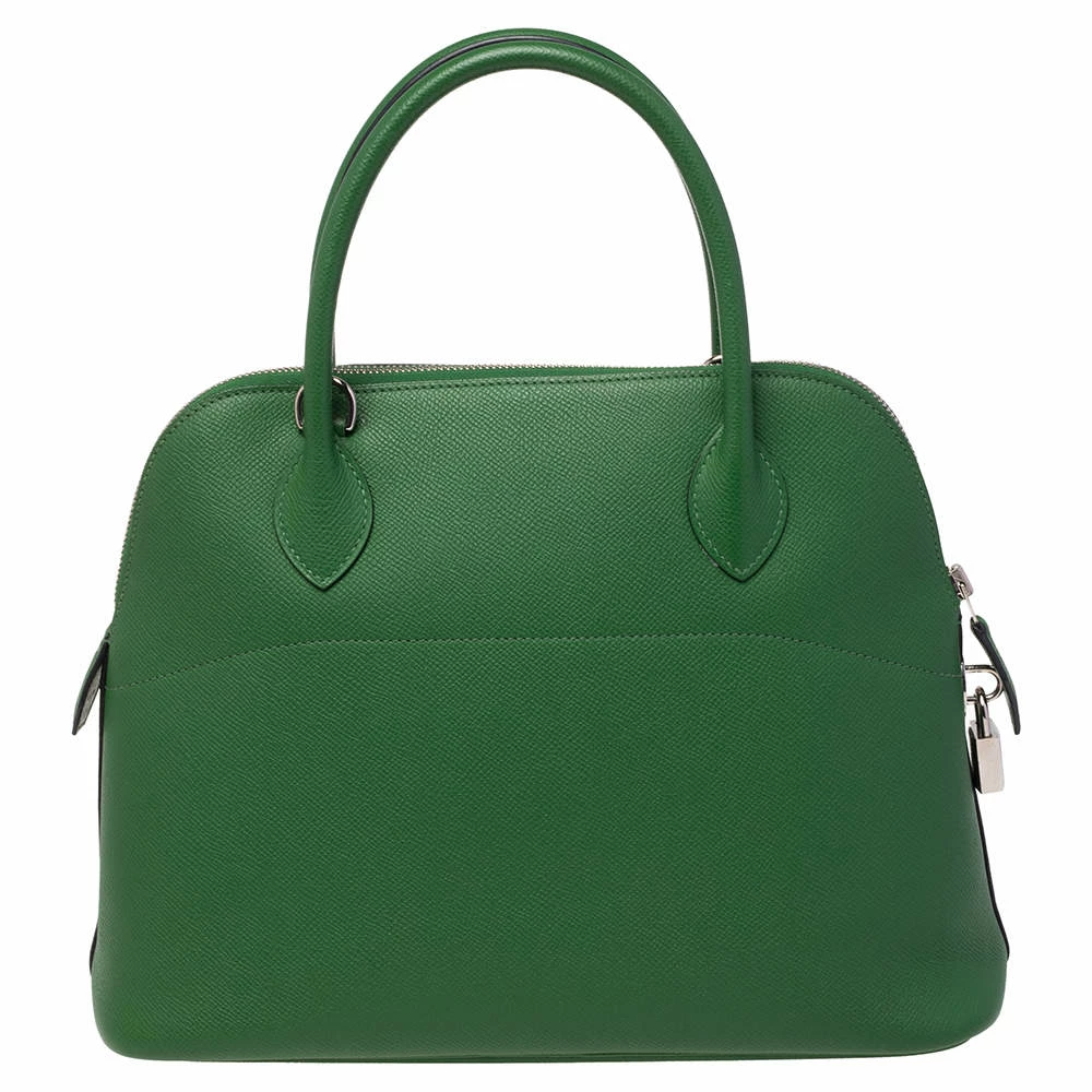 Hermes Vert Bengal Epsom Leather Bolide 31 Bag For Women 6 Hermes Vert Bengal Epsom Leather Bolide 31 Bag For Women - Image 4